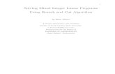 Solving Mixed Integer Linear Programs Using Branch and Cut ...