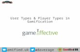 User types & player types in gamification