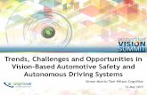 "Trends, Challenges and Opportunities in Vision-Based Automotive Safety and Autonomous Driving Systems," a Presentation from CogniVue