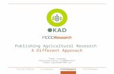Webinar@AIMS: OKAD & F1000Research: a very different approach to publishing agricultural research