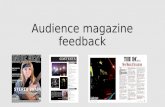Audience magazine feedback