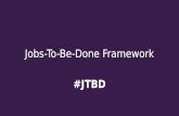 Jobs-To-Be-Done Framework - An Introduction