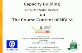 Capacity Building of NDLM Master Trainers