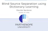 Blind Source Separation using Dictionary Learning