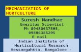 Presentation mechanization of horticulture in India