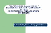2003 ASME Power Conference Performance Evaluation of Feedwater Heaters for Nuclear Plants Under Normal and Abnormal Conditions Sunder Raj Presentation