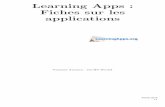 Learning Apps: Fiches sur les applications