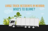 large truck accidents in nevada who is to blame