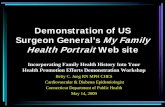 Demonstration of US Surgeon General's My Family Health Portrait ...