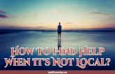 How To Find Deliverance Ministry Help When It's Not Local