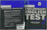 Cambridge Pet 2 (Preliminary English Test)