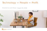 Technology + People = Profit