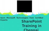 Share point training in chennai