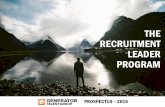 Recruitment leaders program   prospectus final