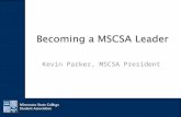 Becoming a MSCSA Leader