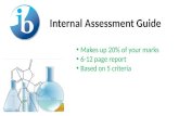 IB Biology Guide to the IA Coursework