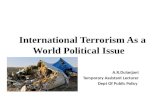 International Terrorism As a World Political Issue