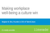 Making workplace well-being a culture win