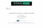 Helpful Practices in Agile Testing
