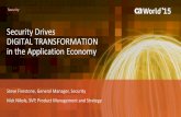 Security Opening Keynote Address: Security Drives DIGITAL TRANSFORMATION in the Application Economy