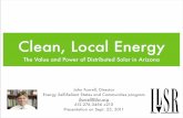 The Value and Power of Distributed Solar in Arizona