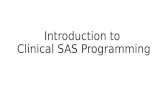 Introduction to clinical sas programming
