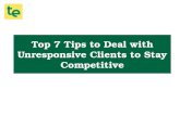 Top 7 Tips to Deal with Unresponsive Clients to Stay Competitive