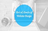 Do's & Don'ts of Website Design
