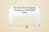 The Best Web Designing Company at Affordable Rates