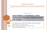 Factors controlling stress strain behaviour of soil