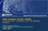 UNODC: Doing Business in Myanmar Without Bribery