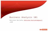 Business Analysis 101