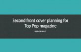 Second front cover planning for top pop magazine