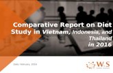 Comparative report on diet study in vietnam indonesia and thailand in 2016