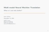 Multi-modal Neural Machine Translation - Iacer Calixto