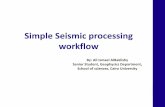 Simple seismic processing workflow