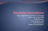 Alternate delivery channels in banking & base rate