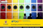 Ecodesign practices amongst white goods manufacturers