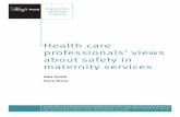 Health care professionals' views about safety in maternity services