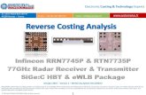 Infineon RRN7745P & RTN7735P eWLB Fan Package 77GHz Radar Dies Infineon