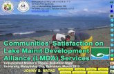 Communities Satisfaction on LMDA Services 2013