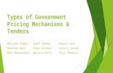 Types of Government Pricing Mechanisms & Tenders