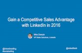 competitive sales advantage linkedin 2016