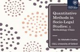 Introduction to quantitative methodologies   legal empirical research