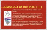 PDC+++ Module 2 Class 3 Visioning