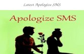 Latest Apologize SMS