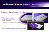 Luxury business cards