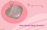 Rose quartz heart pendant with gentle pink essence