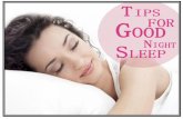 Tips for good sleep