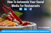 How To Automate Your Social Media For Restaurants - Recipe Social Restaurant Marketing